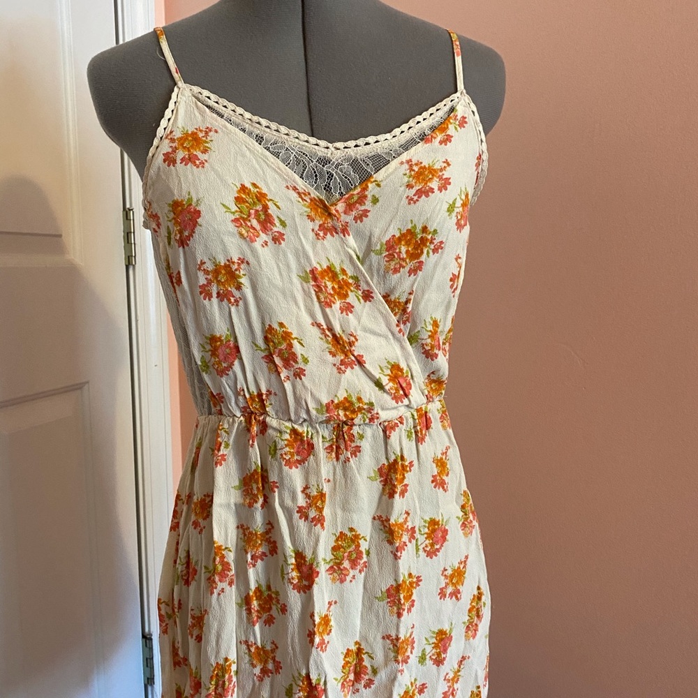 White Floral Lace Dress